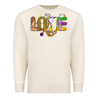Sandshell love nurse mardi gras Premium Sweatshirt - OliviaCreatesArt