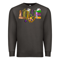 Smoke love nurse mardi gras Premium Sweatshirt - OliviaCreatesArt