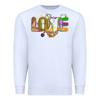 White love nurse mardi gras Premium Sweatshirt - OliviaCreatesArt