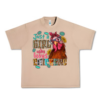 Burro just a girl who loves chickens Urban Heavy Tee - NancyCooperArtShop