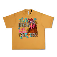 Peanut Butter just a girl who loves chickens Urban Heavy Tee - NancyCooperArtShop