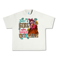 Pistachio just a girl who loves chickens Urban Heavy Tee - NancyCooperArtShop