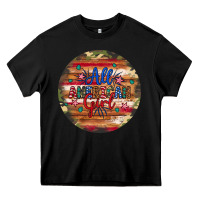 Black all american girl Heavy Core Tee - Artiststas