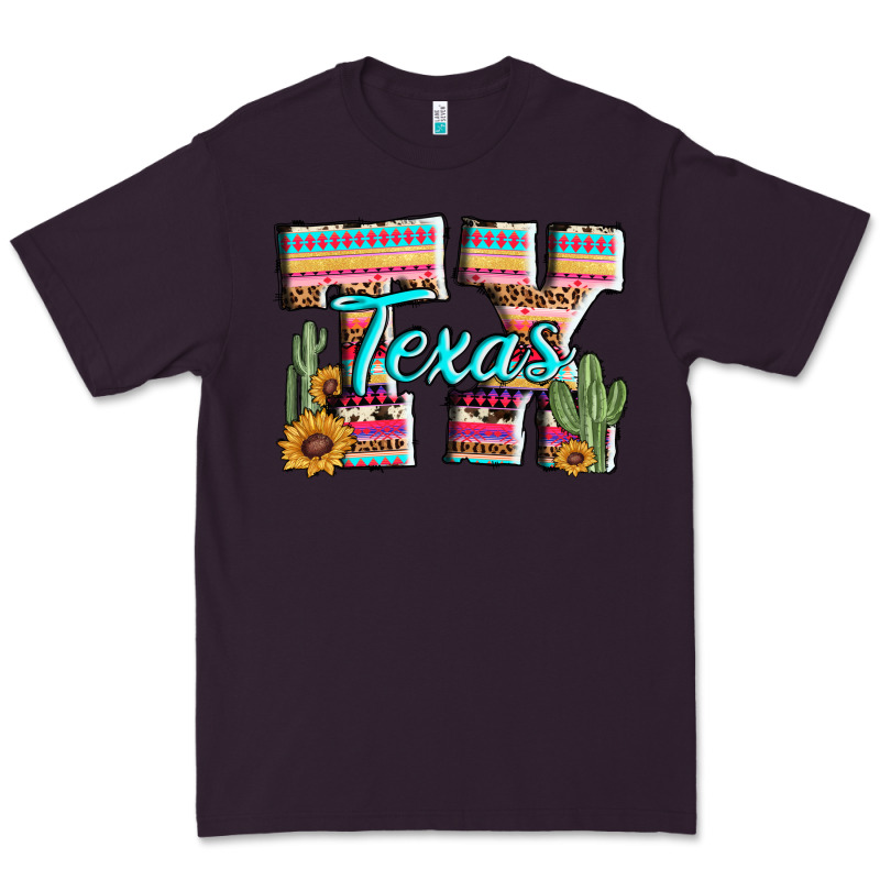 Texas Tx Aztec Cactus Leopard Premium Tee by AdoDesignShop | Teevron