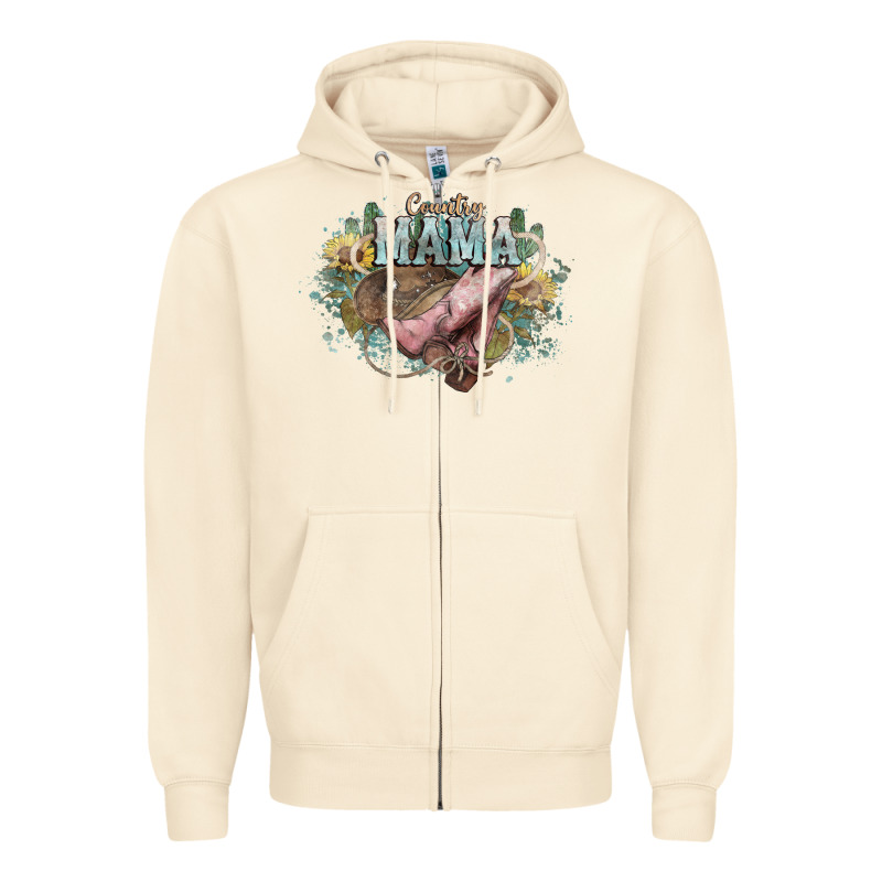 Country Mama Zipper Hoodie by HowdyJamesFarm | Teevron