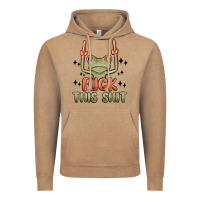 Vintage Coffee fuck this shit Vintage Hoodie - MaliasSmallBusiness