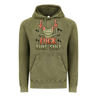 Vintage Olive fuck this shit Vintage Hoodie - MaliasSmallBusiness