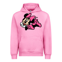 Fuchsia Pink Minnie Mouse Urban Hoodie - CowhideDigitalArt