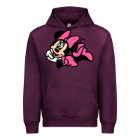 Mauve Wine Minnie Mouse Urban Hoodie - CowhideDigitalArt