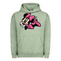 Pigment Oil Green Minnie Mouse Urban Hoodie - CowhideDigitalArt