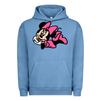 Pigment Pebble Blue Minnie Mouse Urban Hoodie - CowhideDigitalArt
