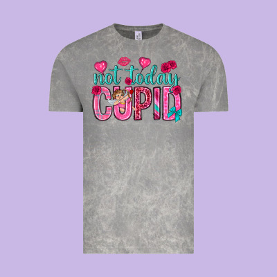 Not Today Cupid Vintage Tee Designed By Nancycooperartshop