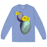 Colony Blue Opunthia Santa Rita Cactus Long Sleeve Tee - LillyAllenDesigns