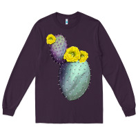 Plum Opunthia Santa Rita Cactus Long Sleeve Tee - LillyAllenDesigns