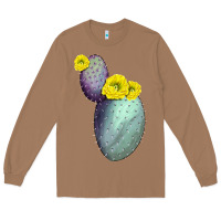 Toasted Coconut Opunthia Santa Rita Cactus Long Sleeve Tee - LillyAllenDesigns