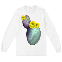 White Opunthia Santa Rita Cactus Long Sleeve Tee - LillyAllenDesigns