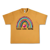 Peanut Butter rainbow teach love inspire Urban Heavy Tee - NancyCooperArtShop