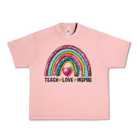 Salmon rainbow teach love inspire Urban Heavy Tee - NancyCooperArtShop