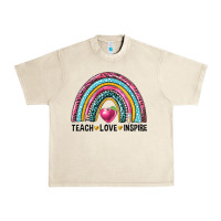 Sandshell rainbow teach love inspire Urban Heavy Tee - NancyCooperArtShop