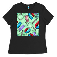 Black sciences seamless pattern Ladies Tee - BundleAndBundleShop