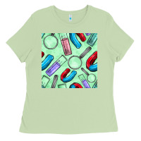 Matcha sciences seamless pattern Ladies Tee - BundleAndBundleShop