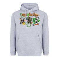 Heather Grey One lucky Nurse St. Patrick's Day Heavyweight Hoodie - CowGirlArtShop