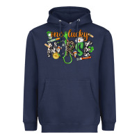 Navy One lucky Nurse St. Patrick's Day Heavyweight Hoodie - CowGirlArtShop