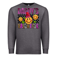 Charcoal Heather daddys valentine olivia Premium Sweatshirt - OliviaCreatesArt
