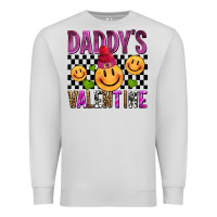 Dove Grey daddys valentine olivia Premium Sweatshirt - OliviaCreatesArt