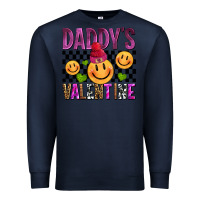 Navy daddys valentine olivia Premium Sweatshirt - OliviaCreatesArt