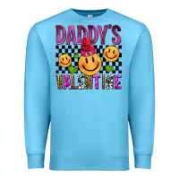 Ocean Blue daddys valentine olivia Premium Sweatshirt - OliviaCreatesArt