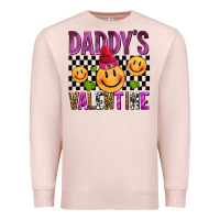 Pale Pink daddys valentine olivia Premium Sweatshirt - OliviaCreatesArt