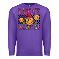 Purple daddys valentine olivia Premium Sweatshirt - OliviaCreatesArt