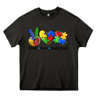 Asphalt peace love  cure Heavy Core Tee - AdoDesignShop
