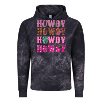 Cloud Black pink howdy howdy howdy Vintage Hoodie - NancyCooperArtShop