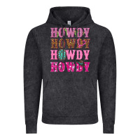 Vintage Black pink howdy howdy howdy Vintage Hoodie - NancyCooperArtShop