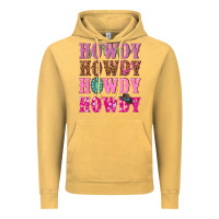 Vintage Mustard pink howdy howdy howdy Vintage Hoodie - NancyCooperArtShop
