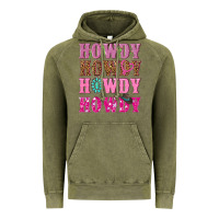 Vintage Olive pink howdy howdy howdy Vintage Hoodie - NancyCooperArtShop
