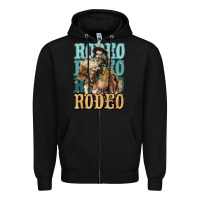 Black Rodeo kid Cowboy midilli horse Zipper Hoodie - HowdyJamesFarm