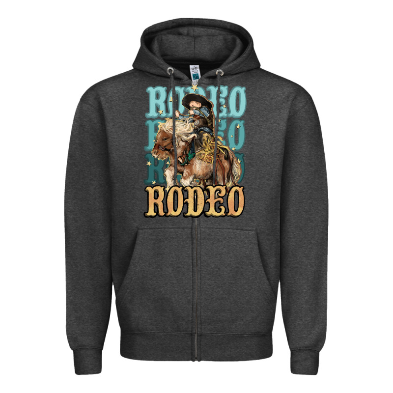 Rodeo Kid Cowboy Midilli Horse Zipper Hoodie by HowdyJamesFarm | Teevron