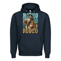 Navy Rodeo kid Cowboy midilli horse Zipper Hoodie - HowdyJamesFarm
