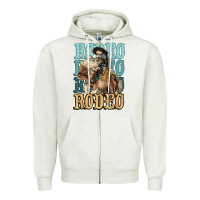 Oatmeal Heather Rodeo kid Cowboy midilli horse Zipper Hoodie - HowdyJamesFarm
