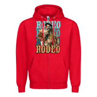 Red Rodeo kid Cowboy midilli horse Zipper Hoodie - HowdyJamesFarm