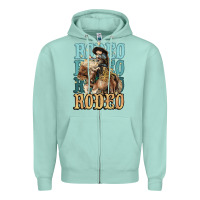 Seafoam Rodeo kid Cowboy midilli horse Zipper Hoodie - HowdyJamesFarm