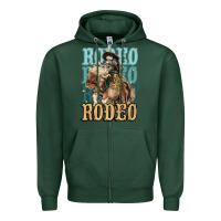 Sports Green Rodeo kid Cowboy midilli horse Zipper Hoodie - HowdyJamesFarm