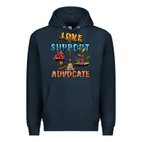 Navy Love support advocate Premium Hoodie - CowGirlArtShop