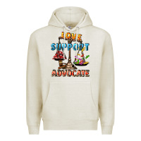 Oatmeal Heather Love support advocate Premium Hoodie - CowGirlArtShop