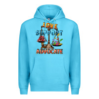 Ocean Blue Love support advocate Premium Hoodie - CowGirlArtShop