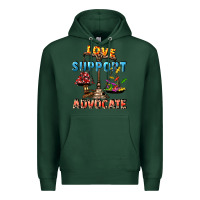 Sports Green Love support advocate Premium Hoodie - CowGirlArtShop