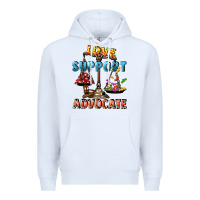White Love support advocate Premium Hoodie - CowGirlArtShop